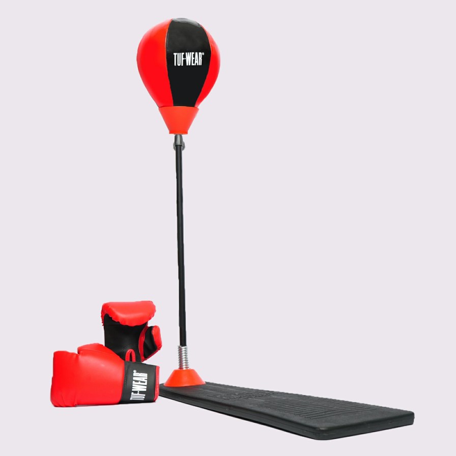 Punchbags * | Opening Sales Tuf Wear Champ Junior Punchball Stand With Gloves