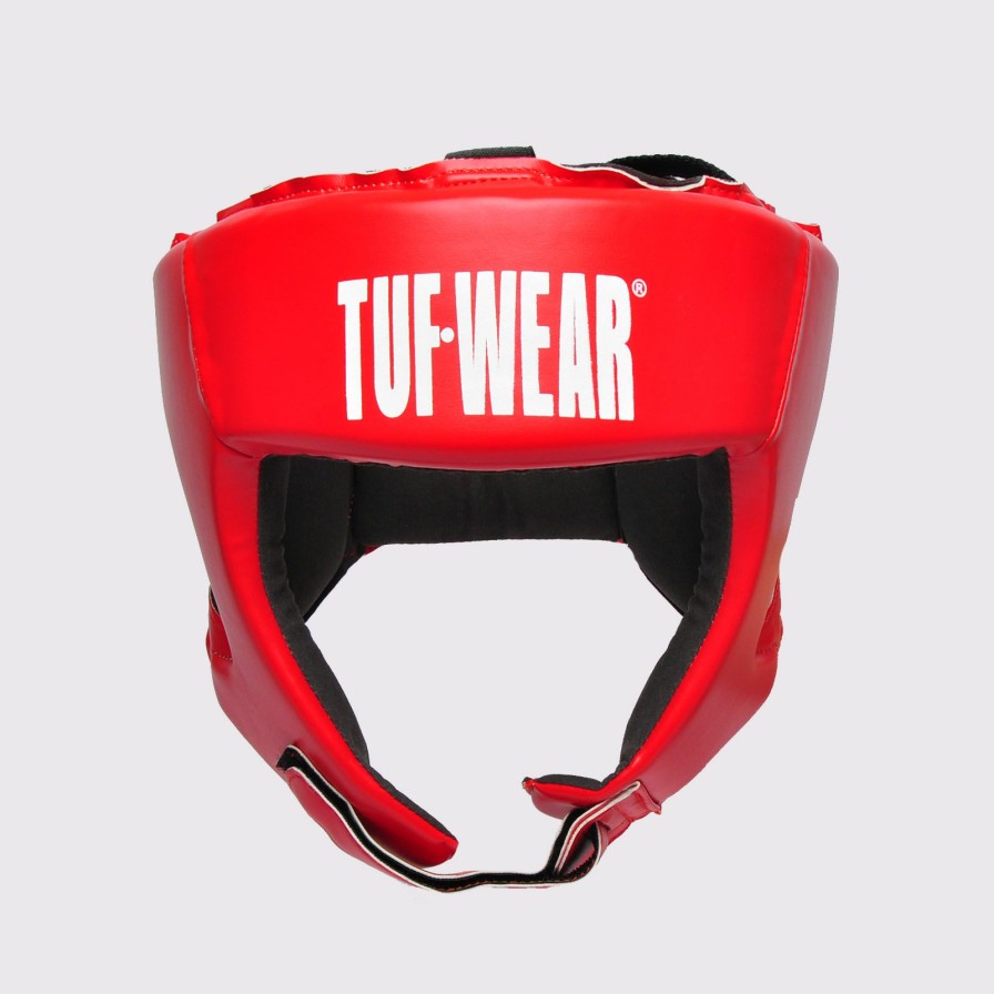 Protective * | New Arrivals Tuf Wear New Design Pu Open Face Headguard With Pu Suede