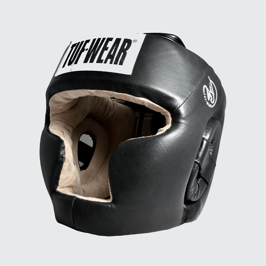 Protective * | Discount Tuf Wear Leather Headguard Full Face