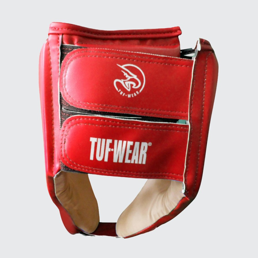 Protective * | New Threads Tuf Wear Pu Open Face Headguard With Pu Suede