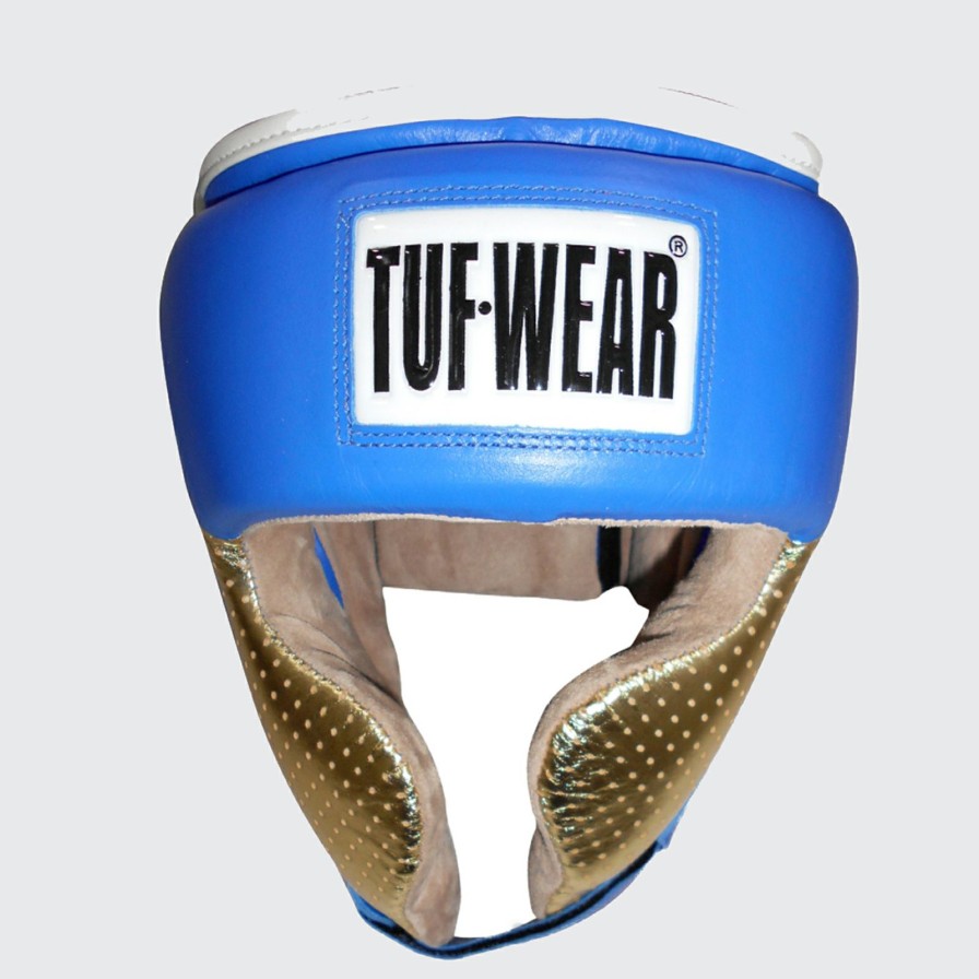 Protective * | New Arrivals Tuf Wear Apollo Metallic Leather Headguard With Cheek