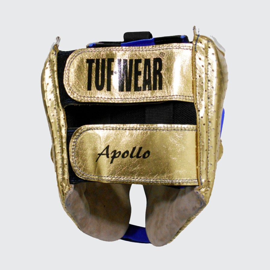 Protective * | New Arrivals Tuf Wear Apollo Metallic Leather Headguard With Cheek