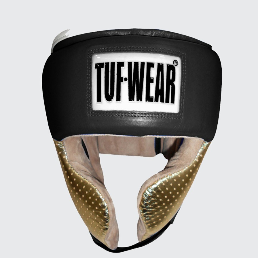 Protective * | Online Sales Tuf Wear Apollo Metallic Leather Headguard With Cheek