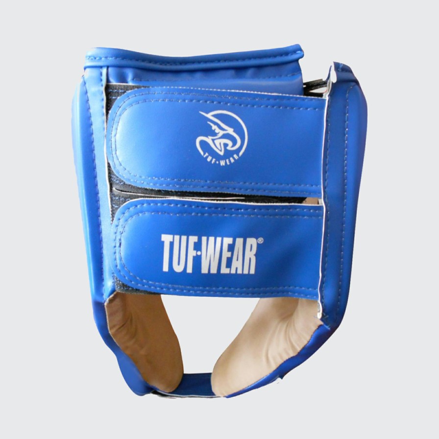 Protective * | New Arrivals Tuf Wear Pu Open Face Headguard With Pu Suede